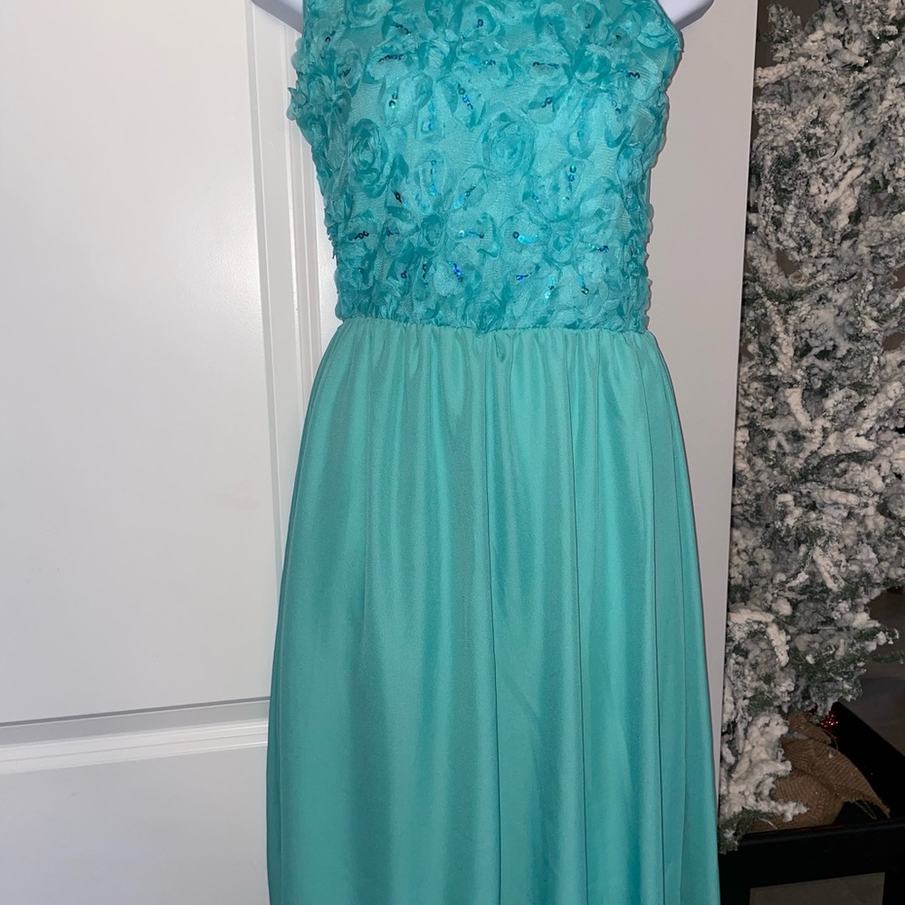 Girls dress 14 Maya Fashion turquoise